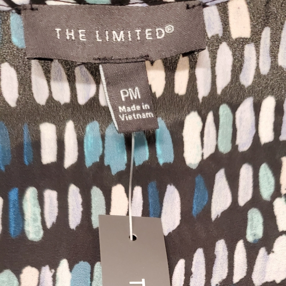 [The Limited] Ruffle Front Abstract Blouse - Picture 7 of 8